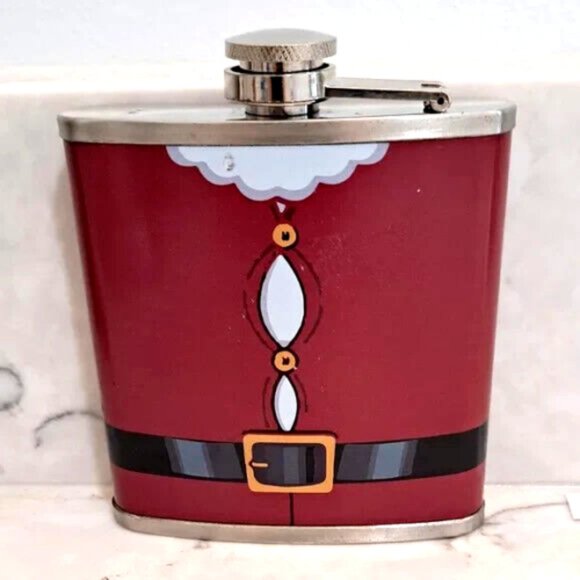 FINAL Vintage Santa Flask - Picture 1 of 3